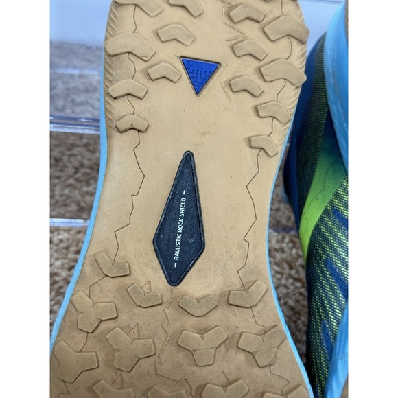 Brooks Catamount Mens Size 11.5 Trail Running Blue/Lime Sneakers - NO INSOLES - main image 5